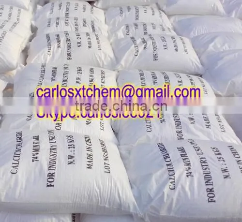 High Quality Best Price Calcium Cloride 74% Flakes as snow-melting agent