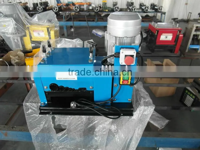 HW-009 Hot sale electric wire stripper machine /cable stripper machine and cable making equipment with CE1-42mm
