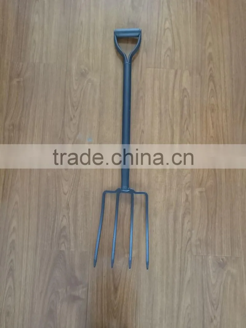 4 tine spading fork garden digging fork