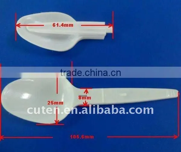 Foldable disposable Plastic Dessert Spoon