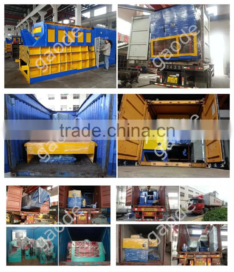 automatic hydraulic metal scrap shear press diesel drive
