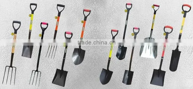 blue carbon steel TPR handle hoe farm tools agricultural tools