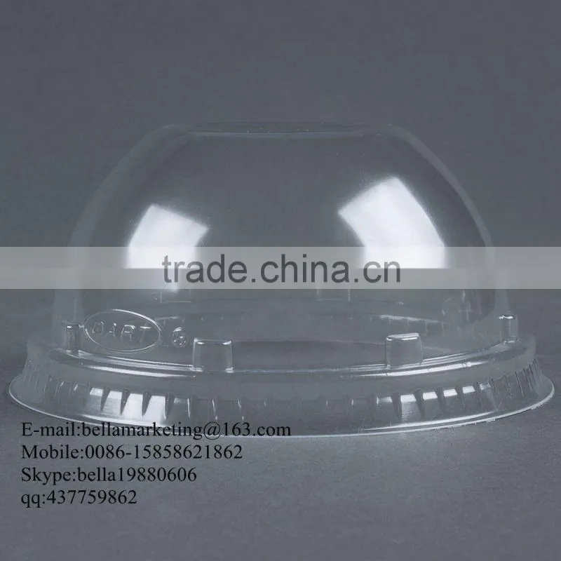 Disposable Clear plastic dome lids for 12,14 ,16,20,24 oz paper cup