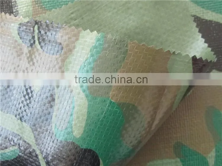 100gsm -180gsm middle duty camo waterproof plastic pe tarpaulin sheet