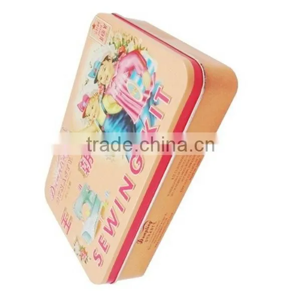 2013 wholesale rectangular gift pack tin box