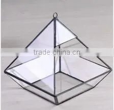 Micro landscape plant glass greenhouse clear geometric terrarium