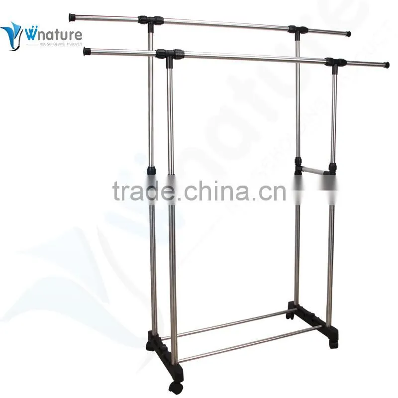 New design garment rack, dryer with whees , cheap clothes rack