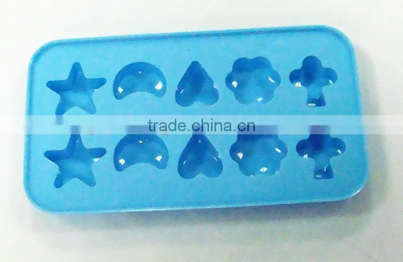 cartoon pattern 6-10 case 100% food grade silicone ice tray