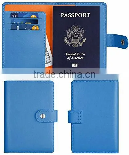 Personalized travel wallet leather passport holder custom for business