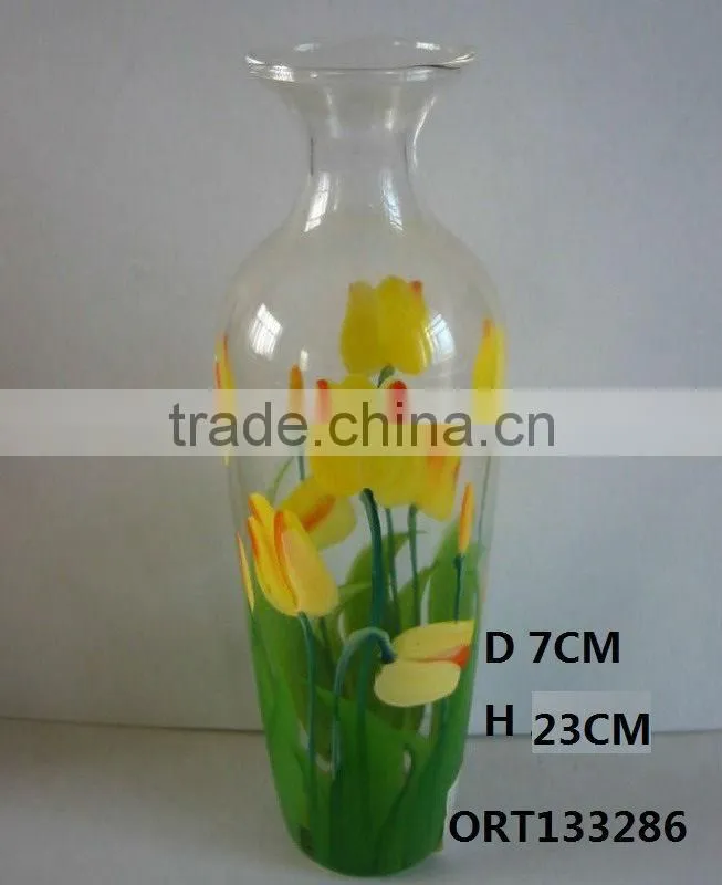 Hand-made Glass flower vase