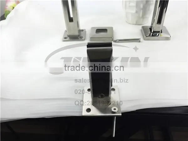 JINXIN stainless steel square core drill glass spigot for pool fence