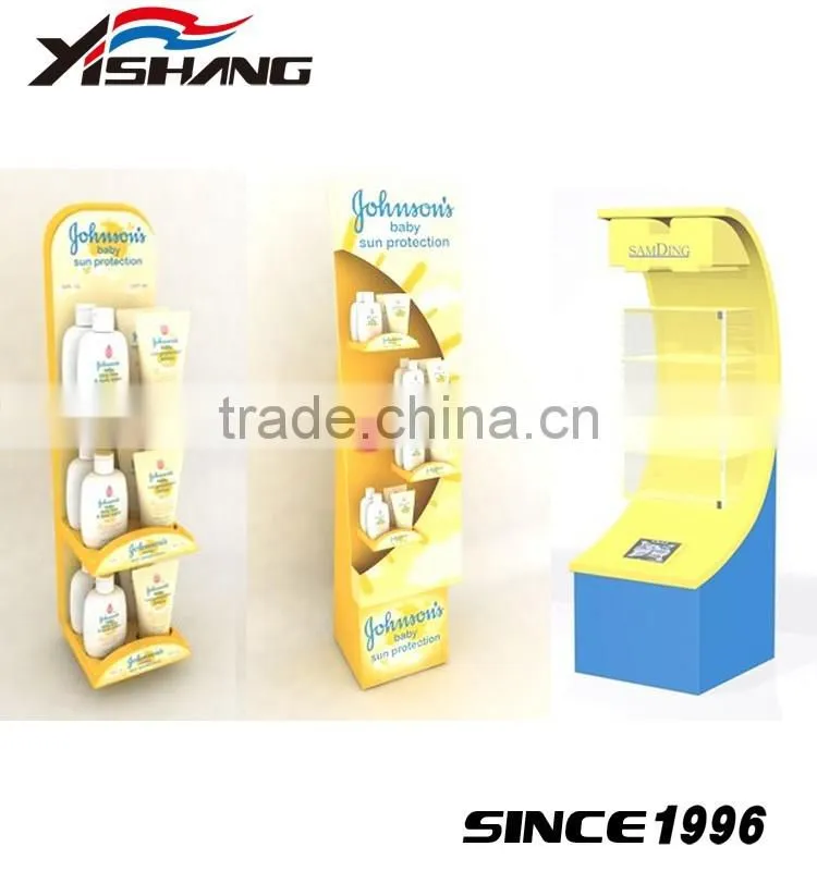 3 tiers vine free standing wheels store candy display rack