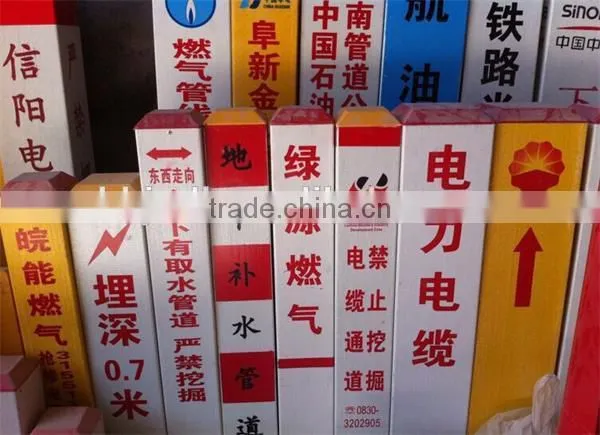 FRP Fiber glass Cable channels signs pile factory price hotsale