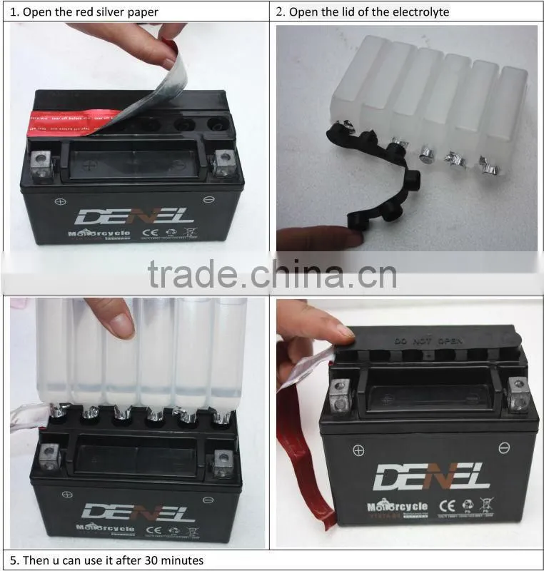 Lovely dry battery for motorcycles dry charged battery mf lead acid battery