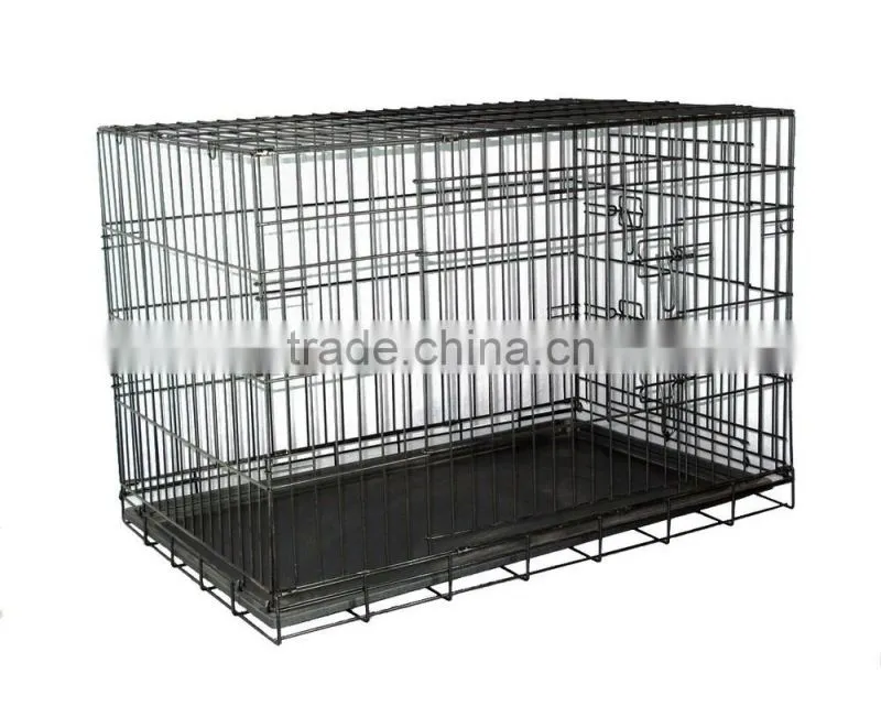outdoor/ innerdoor black coated pet cages/pet cases/dog cases/dog house
