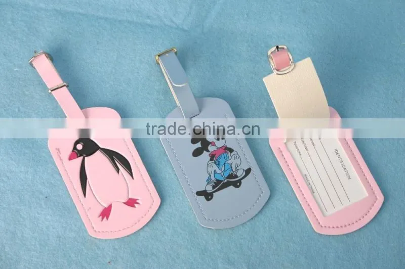 Custom Logo Name Tag Soft PVC Luggage Tag