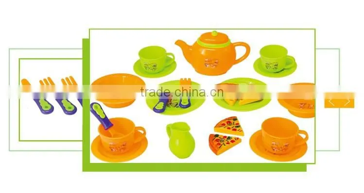 popular plastic pretend play tableware kitchen toys for girls