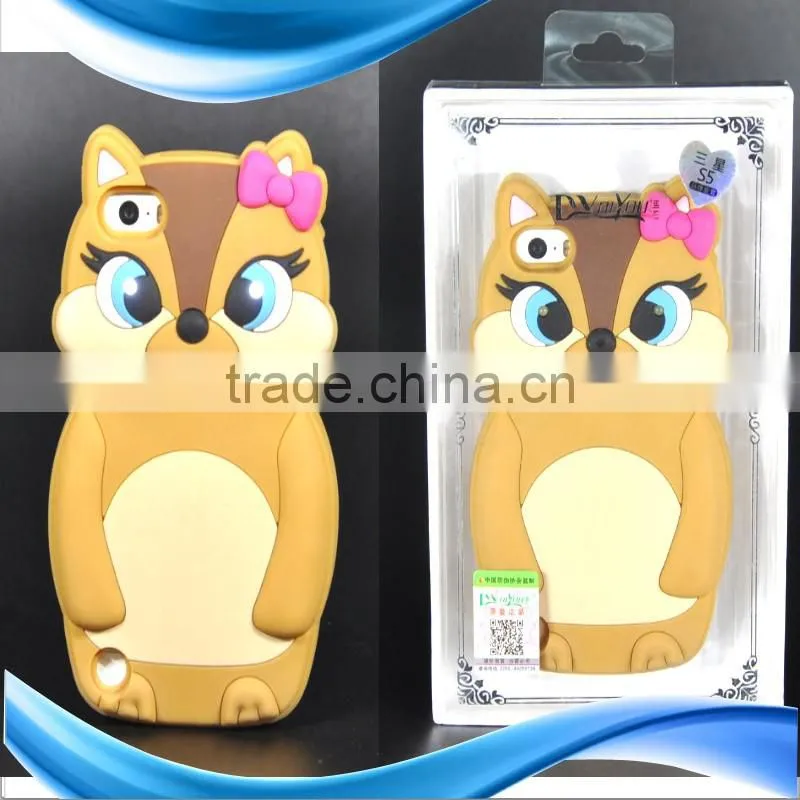 Phone protector: 3D animal shape mobile phone protective case