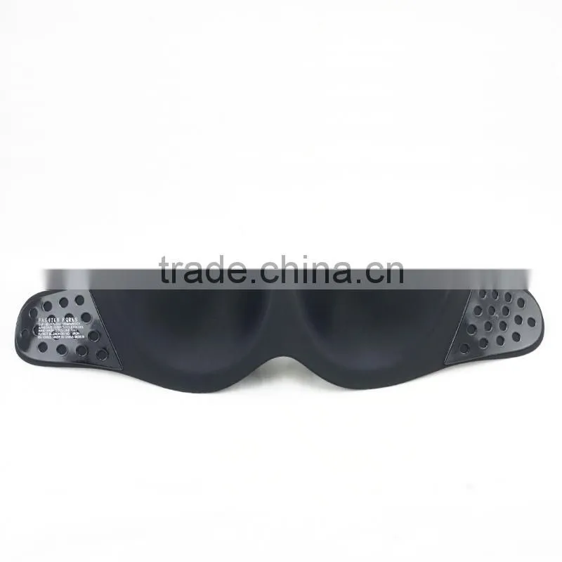 black & nude Plain lightweight underwired push up polyolefin gel invisible wing bra