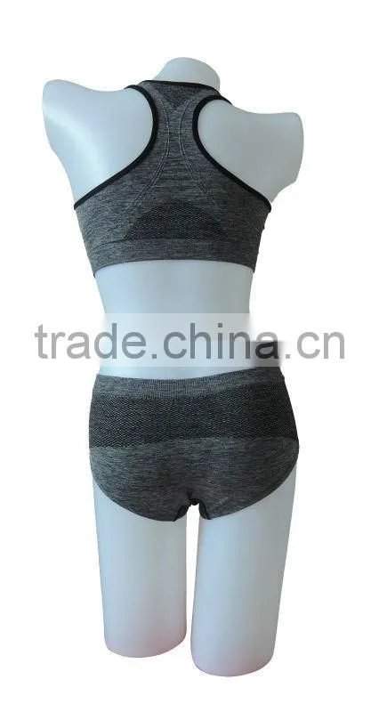 new style seamless woman underwear ladies sport bra & panty