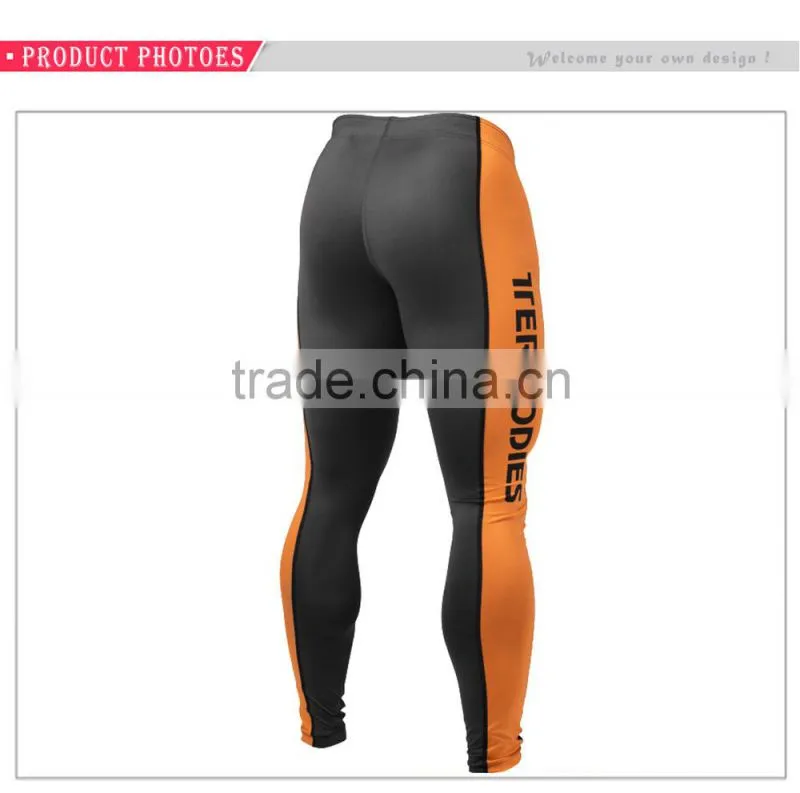 with contrast side panels mens compression wear functional tights