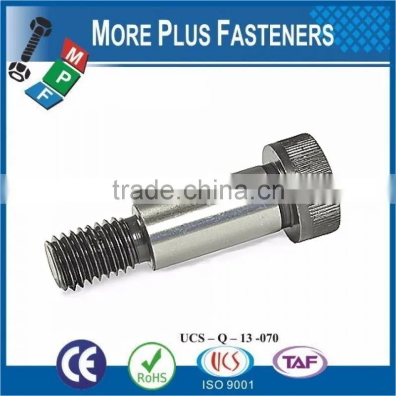 Made In Taiwan Hardened Steel Smooth Head Stainless Steel Shoulder Bolt