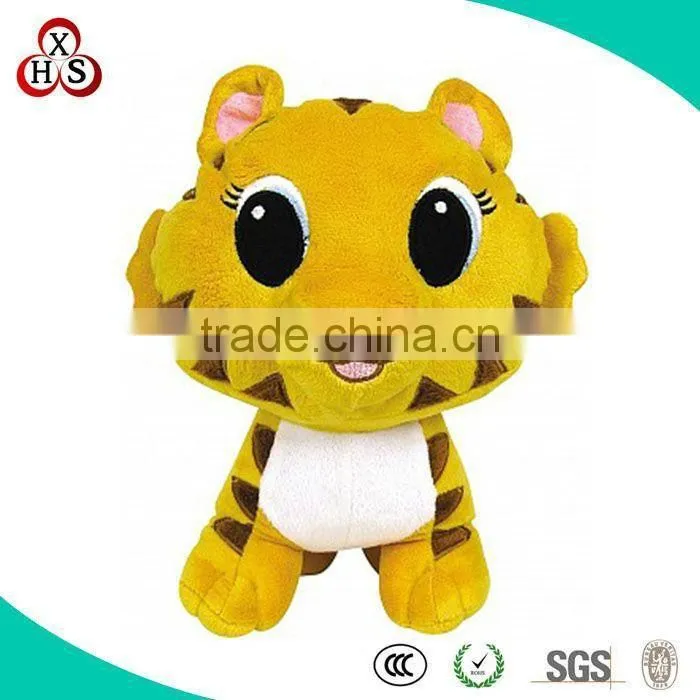 10cm keychain plush tiger toys