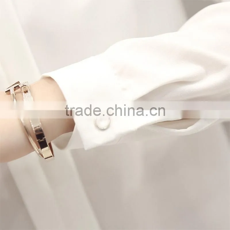 New Designed Wholesale chiffon blouse for lady