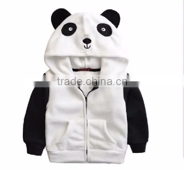 winter fleece hooded baby romper with zipper