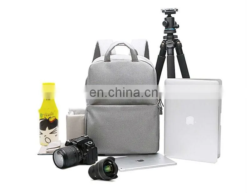 Custom Waterproof Video School Travel Photo Digital Camera Backpack Laptop Bag