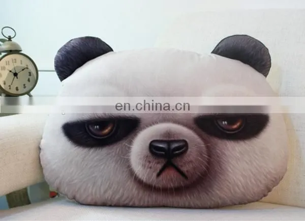 Fashion 3D printing decorative throw sofa cushion cheap cute soft plush animal shaped pillow