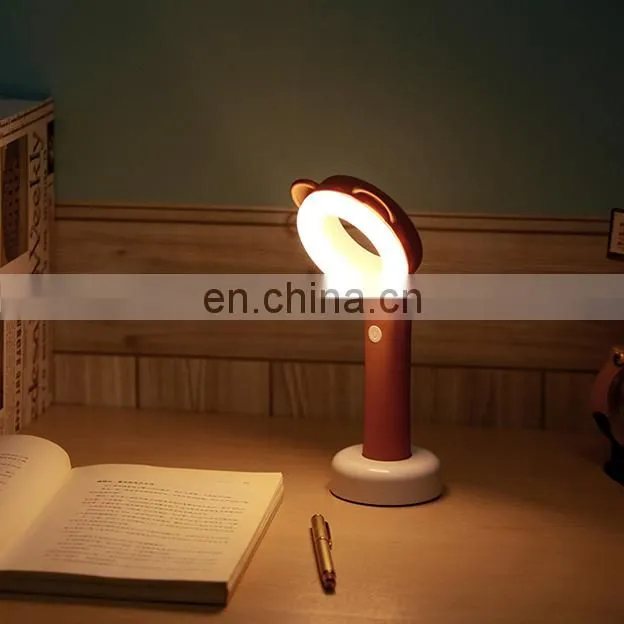 New USB rechargeable led lamp,cute cartoon Led night pet lamp,small desk lamp led for children