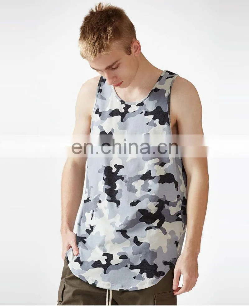 Mens GYM Muscle Workout T-Shirt, singlet two tone stringer vest