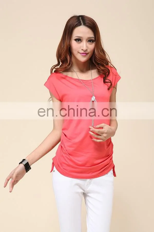 Trade assurance Yihao fashion leisure t-shirts wholesale 2015 women long t-shirts