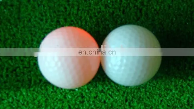 Hot selling sports luminous logo printing golf ball glovion led flashing golf ball luminous golf ball