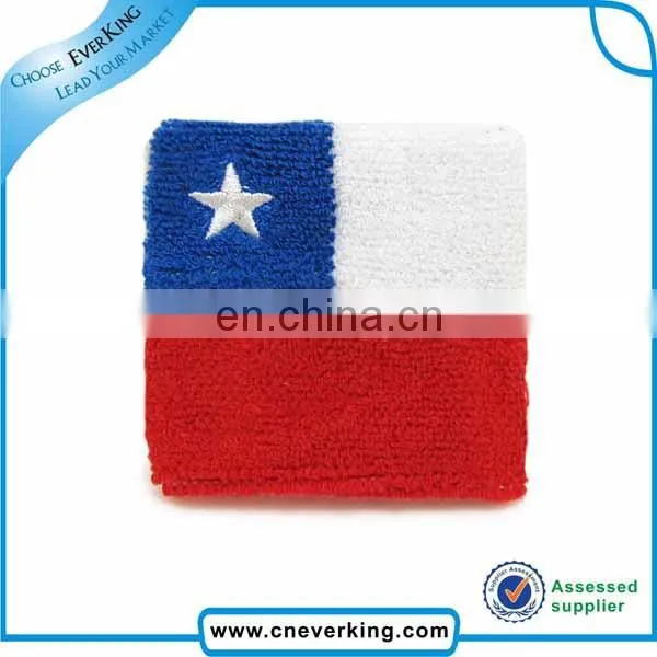 Cotton material custom terry wristbands