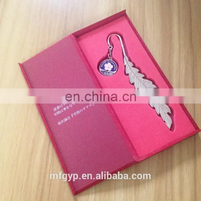 Gifts wholesale transparent metal bookmarks