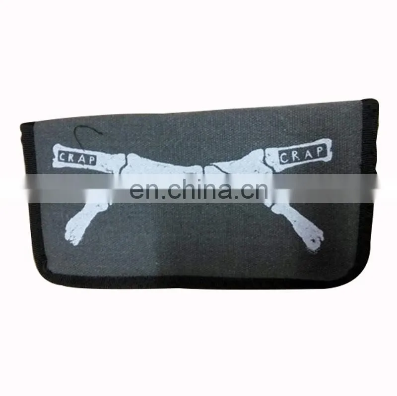 advertisement custom made canvas charger pouch for iphone