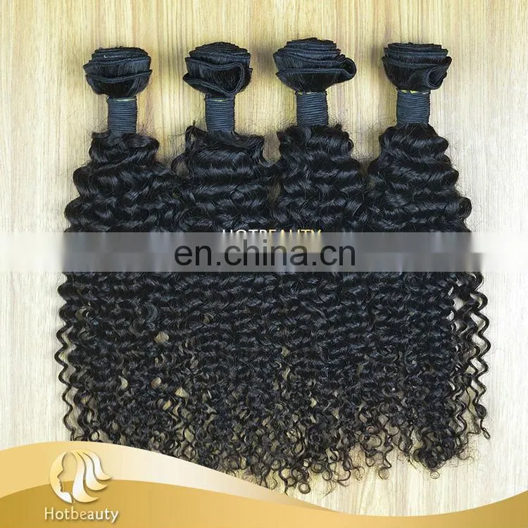 No Synthetic Malaysian Human Hair Bundles Deep Curly Made In China