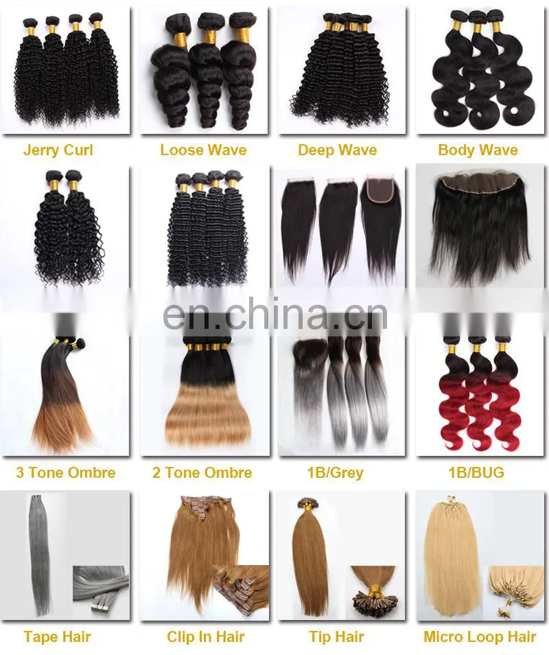 Three Tone Ombre Color Deep Wave Brazilian Virgin Human Hair Weft Ombre Bundles