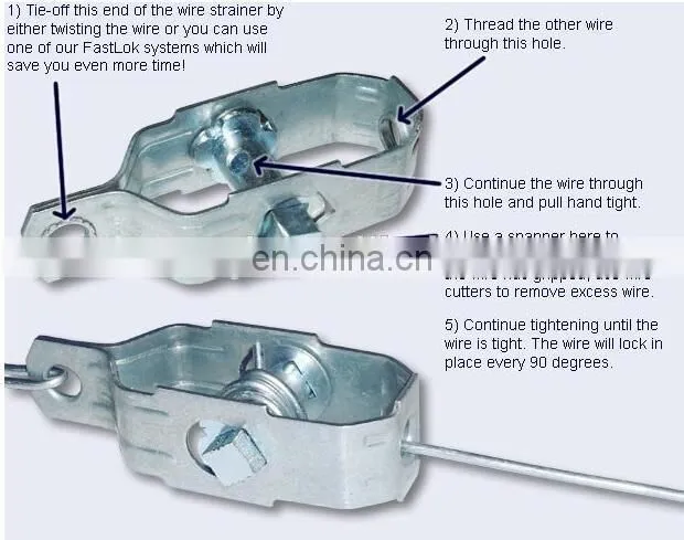 stainless steel fence wire strainer wire strechers tensioner