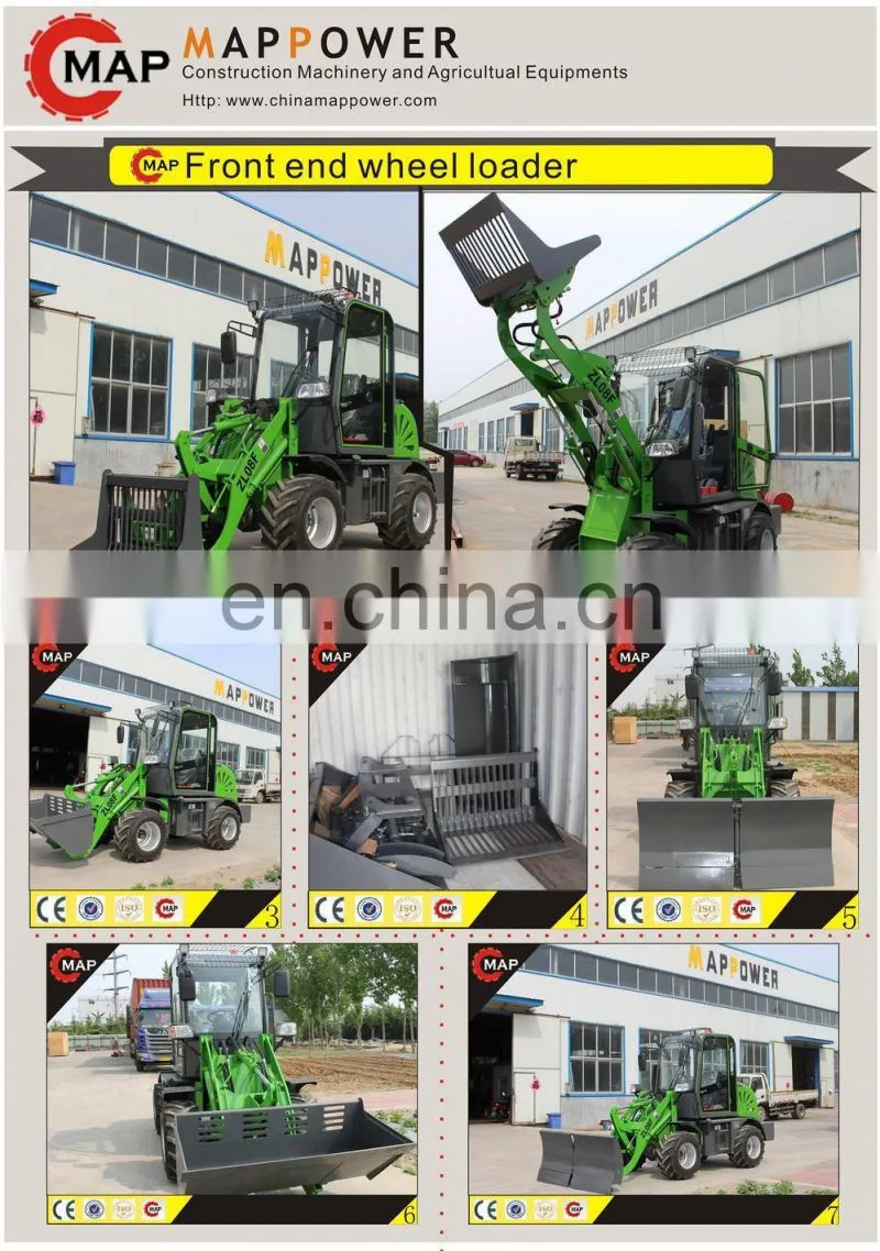 ZL08F 800KG Hydraulic Small wheel loader for sale