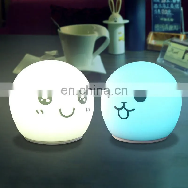 2020 Christmas gift silicone pat light lamp dimmable RGB lights lamp for kids