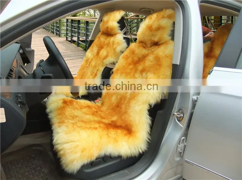 real sheepskin long fur car seat covers made in china