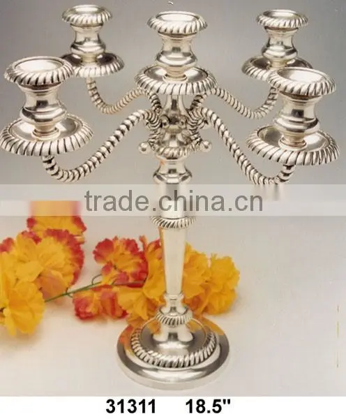 Decorative Wedding Candelabra, Black Tall Candelabra For Wedding Decor And Parties