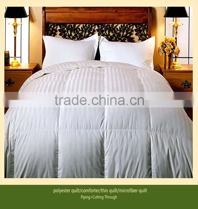 Microfiber quilt/bedding set/hotel bedding set/four season hotel bedding set