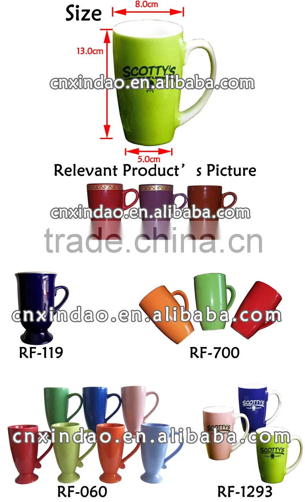 Belly Shape Personalized Ceramic Colored Wholesale Party Cup for Water Drinking Cup