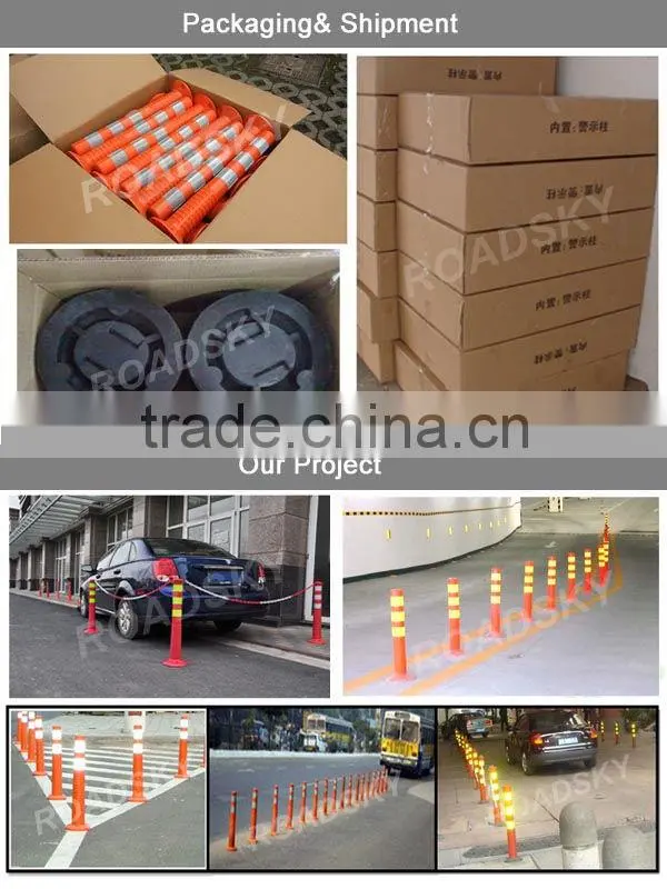 Traffic Safety Surface Mounted Elastic Warning Post