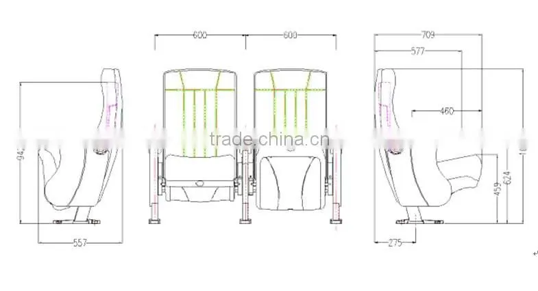 rocking back cinema seat for sale HJ812-L