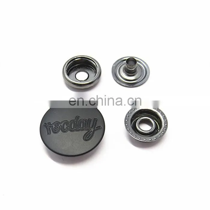 12mm Round Brass Metal Snap Button Push Button for Clothes